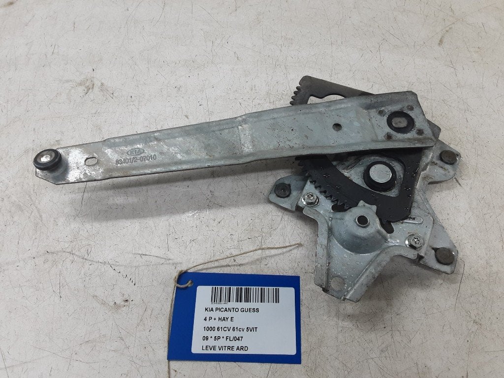 MECANISME VITRE ARRIÈRE DROIT Kia Picanto (BA) (83401), Kia, Mevr. I. Hauben, Utilisé, Rue de l'Espoir 34 34
4030  GRIVEGNÉE, BE