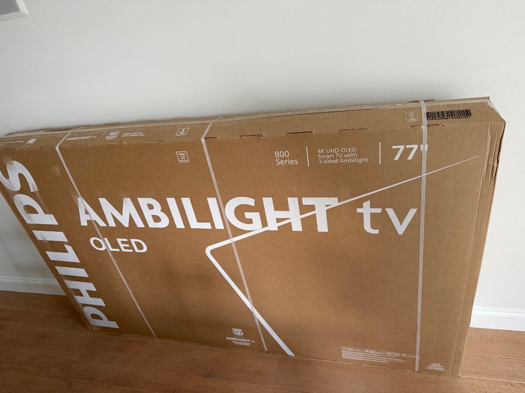 Gloednieuwe Philips 77” OLED Ambilight TV (2025), Audio, Tv en Foto, Televisies, Ophalen, Philips, Nieuw, OLED