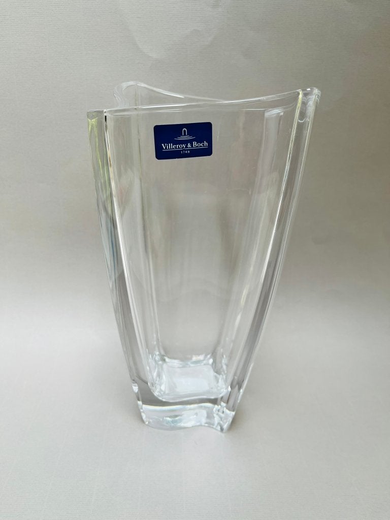 Vase en verre Villeroy & Boch 30 cm, vase design de qualité, Enlèvement ou Envoi