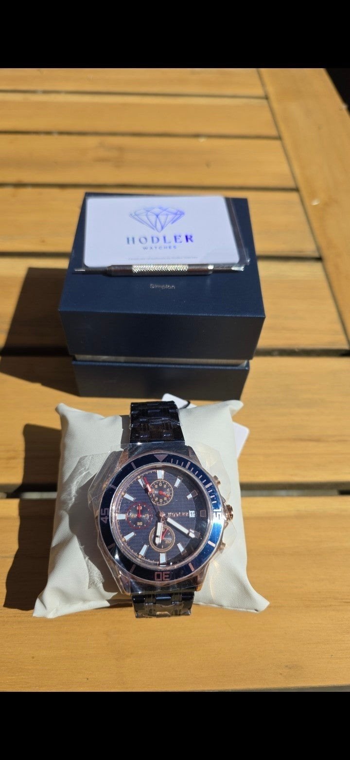 2x klasse herenhorloge's blauw 50 euro/stuk, Vêtements | Hommes, Vêtements Homme Autre, Enlèvement ou Envoi, Neuf