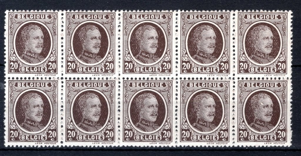 196 MNH 1922 - Z.M. Koning Albert 1 (10 stuks), Verzenden, Postfris, Postfris