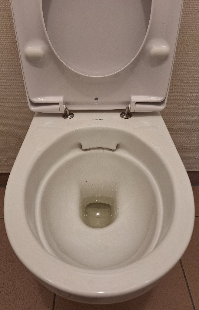 Geberit Renova wand-wc pot, Ophalen, Zo goed als nieuw, Steen, Toilet