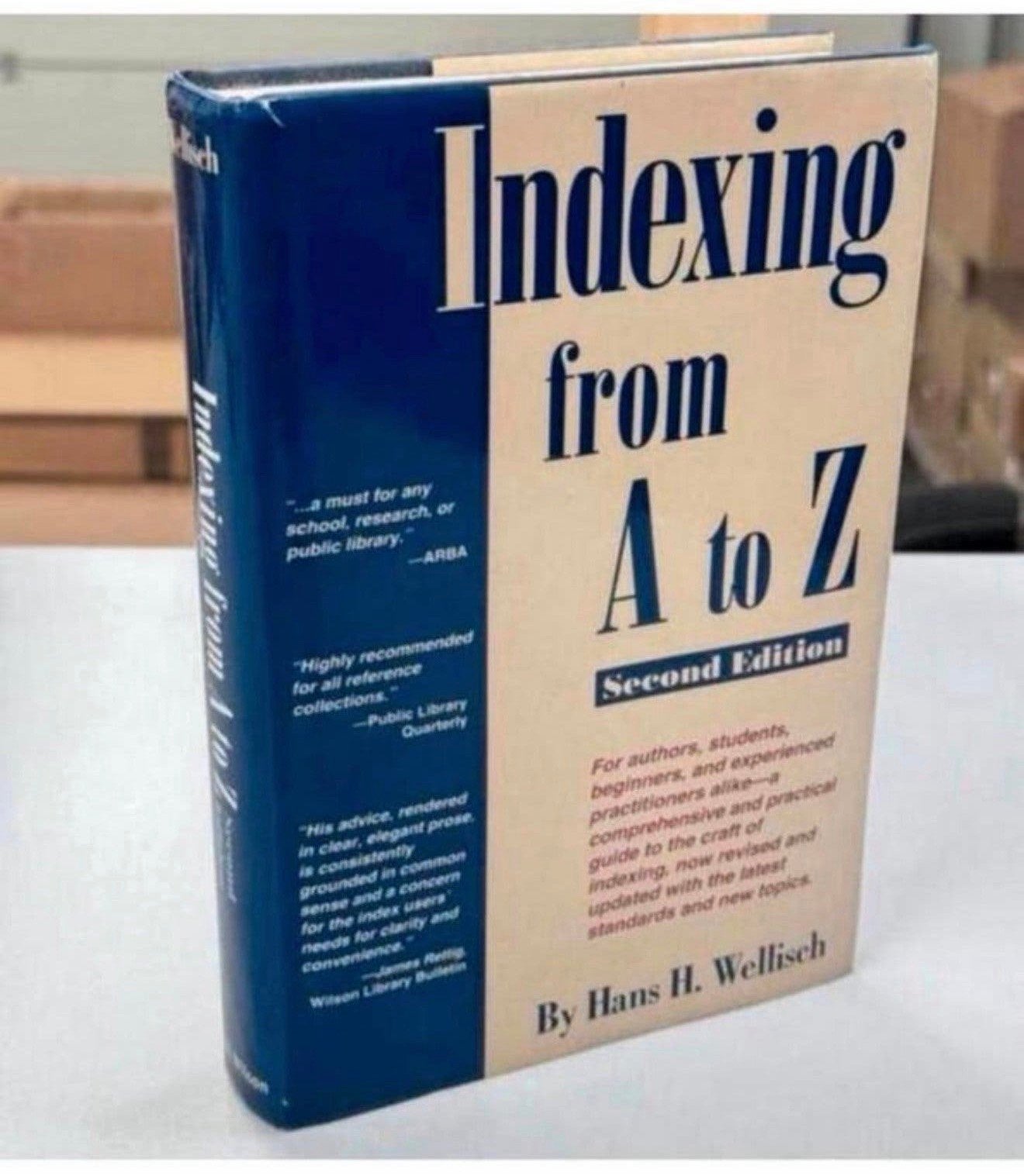 Indexation de A à Z, livre relié de Hans h Wellisch, Livres, Enlèvement ou Envoi, Comme neuf