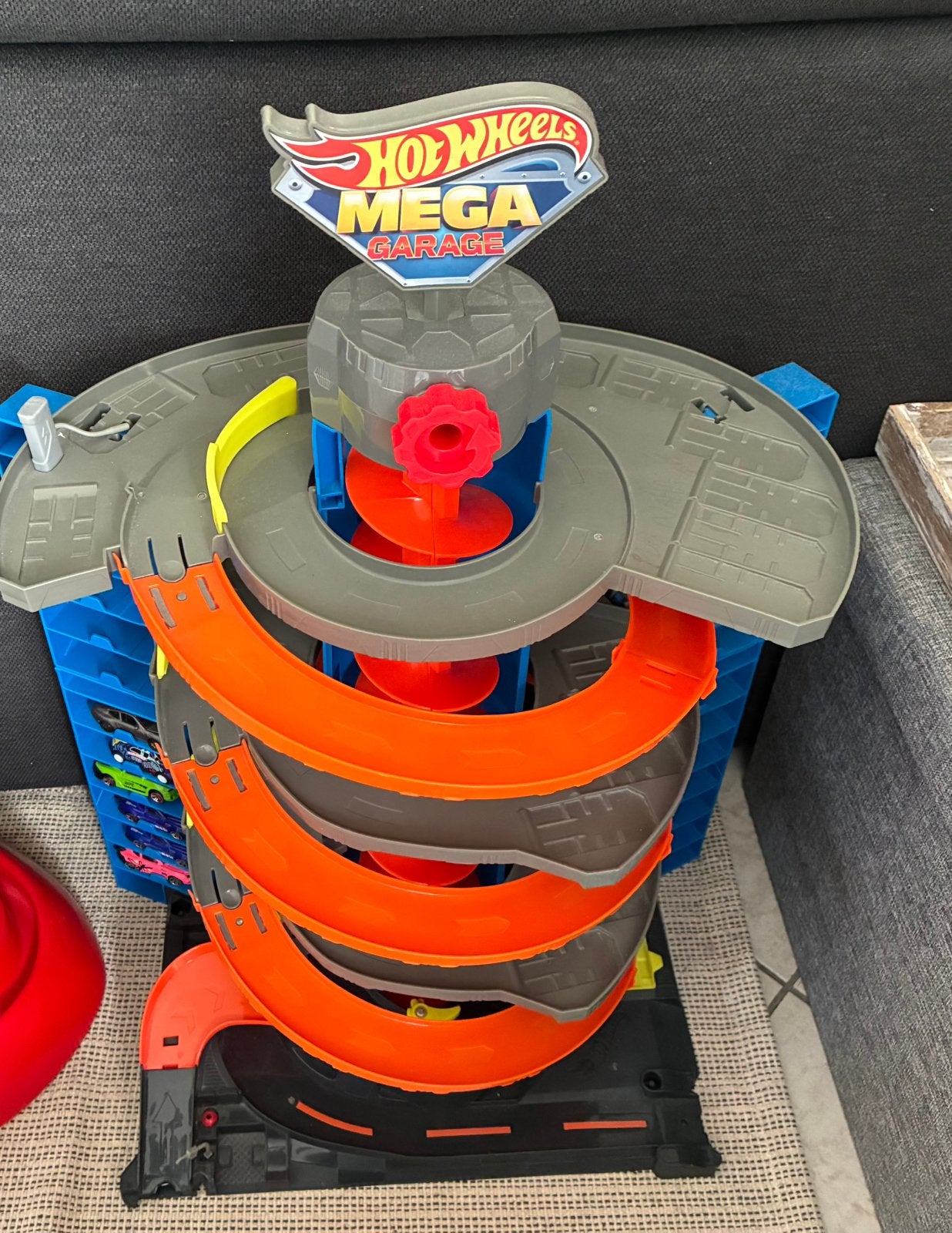 Mega garage Hot Wheels, Enfants & Bébés, Enlèvement, Comme neuf, Hot Wheels