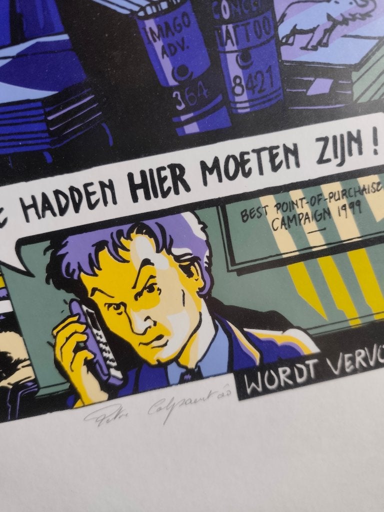 Sérigraphie violette, Enlèvement