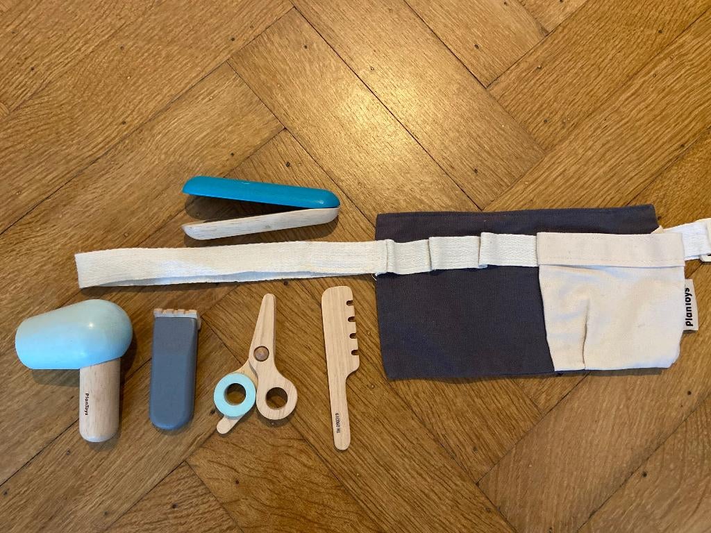 PlanToys Houten speelgoed kapper set, Kinderen en Baby's, Ophalen, Zo goed als nieuw, Overige typen