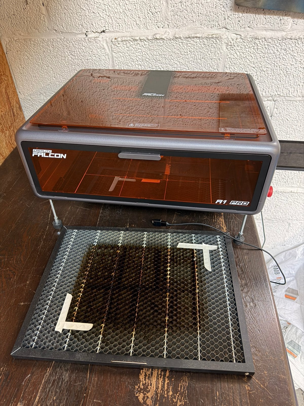 Creality Falcon A1 Pro 20W Rotary Honeycomb – Complete set!, Computers en Software, 3D Printers, Ophalen, Zo goed als nieuw