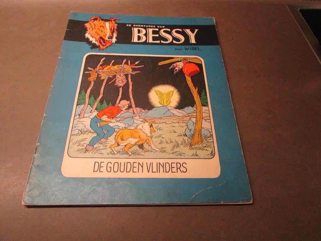 Bessy - De gouden vlinders - 1e druk - 1957, Boeken, Gelezen, Wirel, Eén stripboek, Ophalen of Verzenden