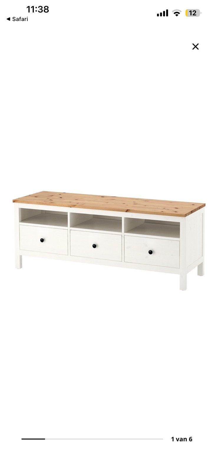 Hemnes tv kast in nieuwstaat!, Ophalen, Zo goed als nieuw