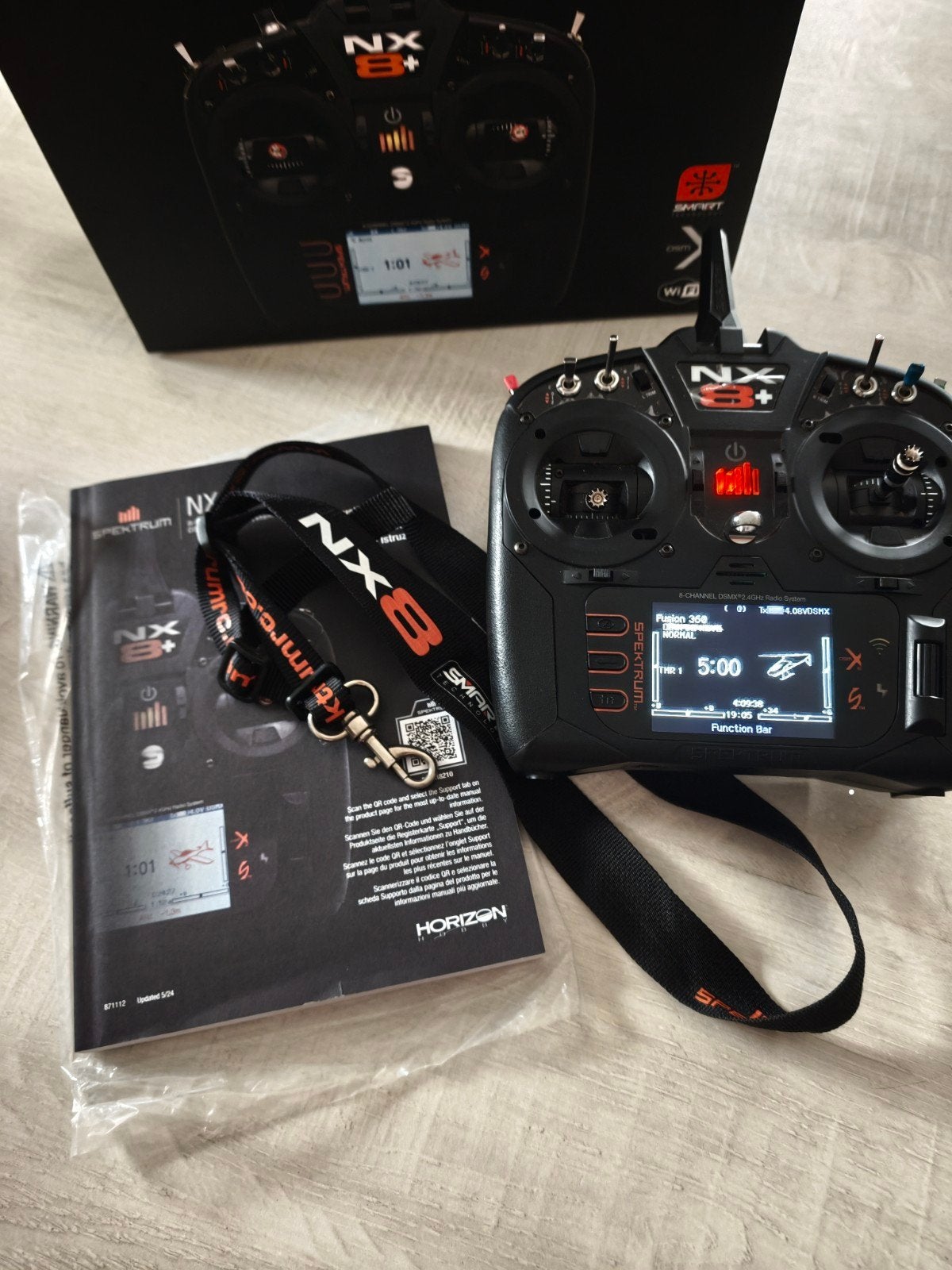 spektrum nx8+, Ophalen