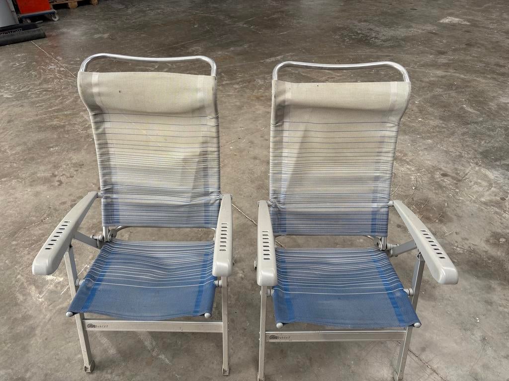 Campingstoelen 2 stuks, Caravans en Kamperen, Ophalen, Gebruikt, Campingstoel
