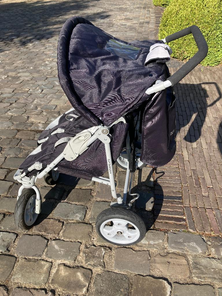 dubbele buggy, Kinderen en Baby's, Buggy's, Ophalen, Gebruikt, Overige merken, Verstelbare rugleuning