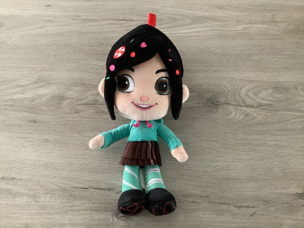 Personnage en peluche Ralph Vanelope Cruz de Disney Wreck it, Disney, Comme neuf, Moyen (20 à 80 cm), Autres types