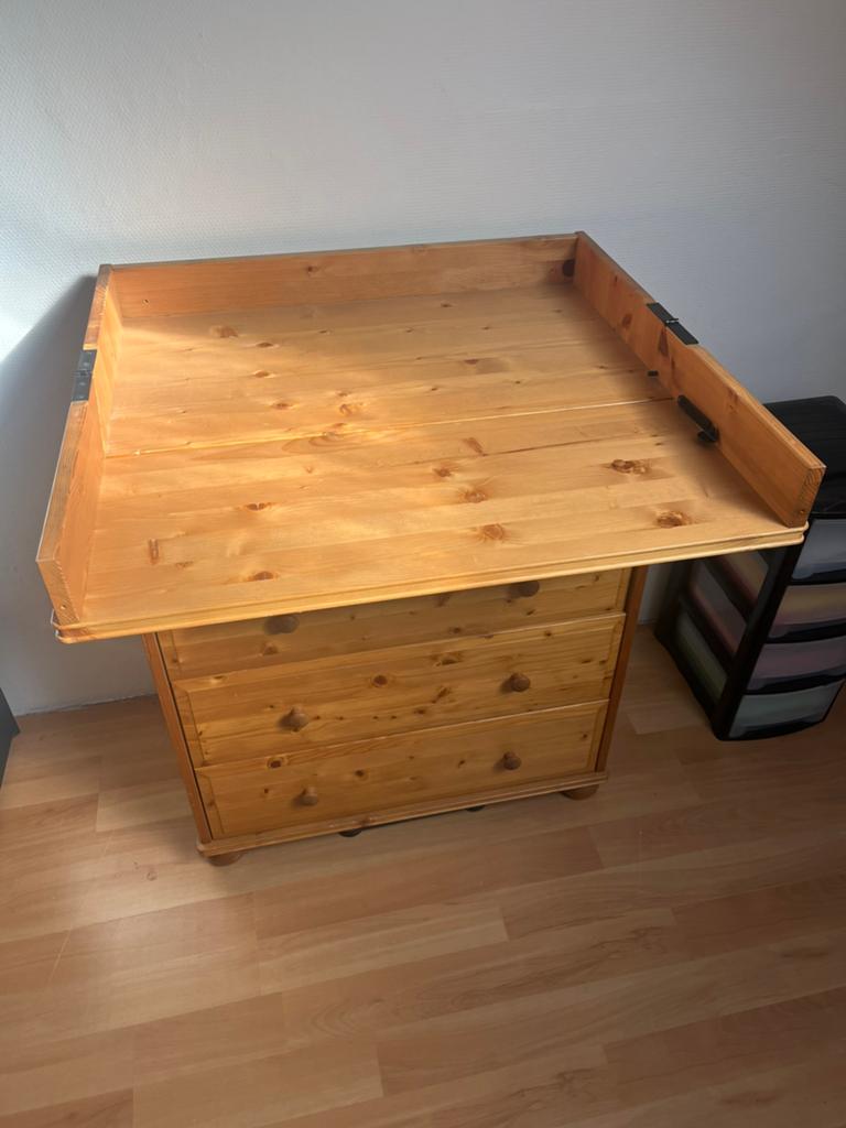 Commode à langer en pin., Maison & Meubles, Armoires | Commodes, Enlèvement, Comme neuf, Pin