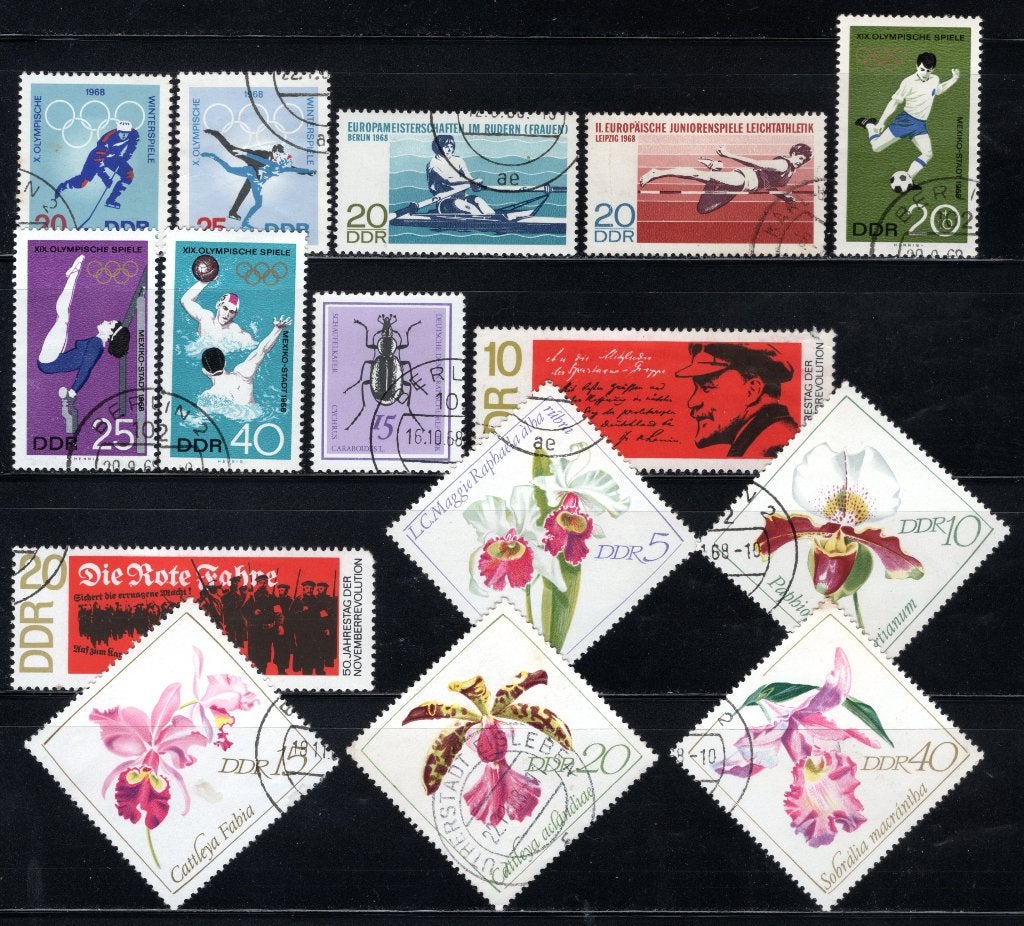 DDR Lot 1968 gestempeld, Postzegels en Munten, Verzenden, DDR, Gestempeld