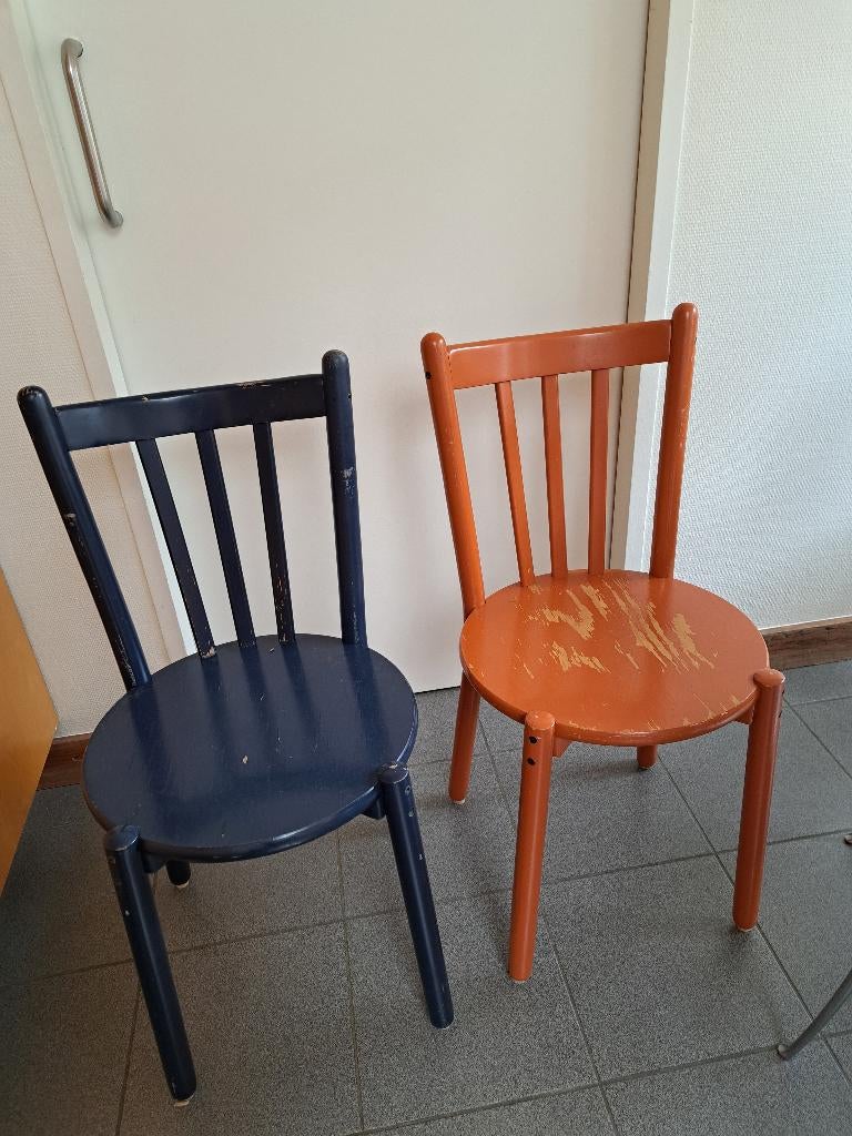 2 houten stoelen, Enlèvement, Utilisé, Bois