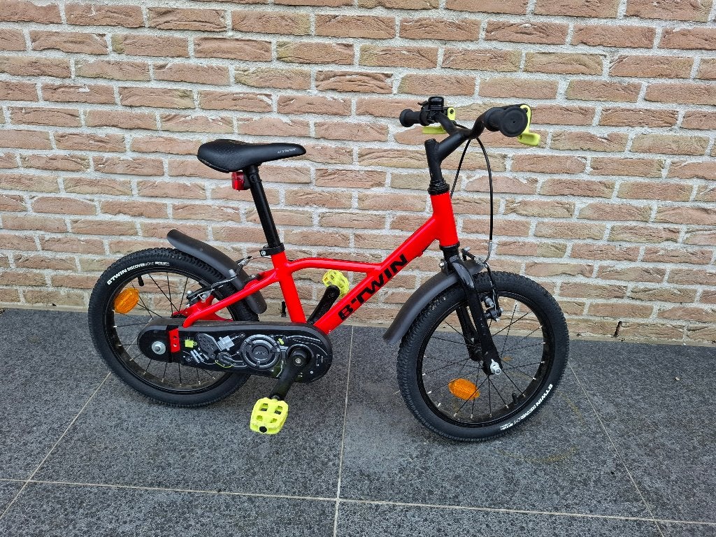 Jongensfiets 16 inch, Ophalen, Velgrem, Btwin Decathlon, 16 inch