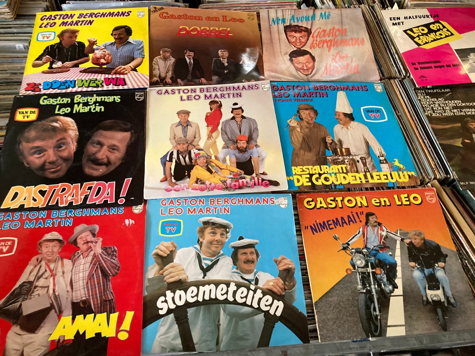 GASTON & LEO - Collectie van 15 LP’s, Ophalen of Verzenden, Zo goed als nieuw, LP