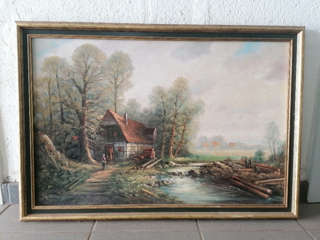Cadre La maison du bûcheron, Enlèvement