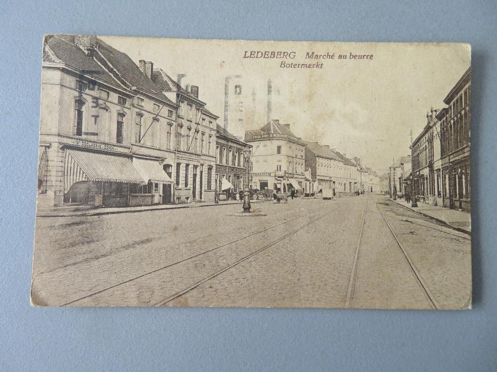 Ledeberg de Botermarkt, Verzamelen, Verzenden, 1920 tot 1940, Gelopen, Brussel (Gewest)