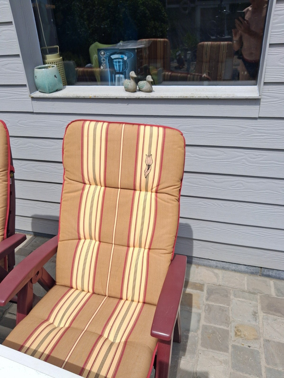 Tuinset Hartman + kussens Bayer pandi , perfecte staat, Tuin en Terras, Tuinmeubel-accessoires, Ophalen