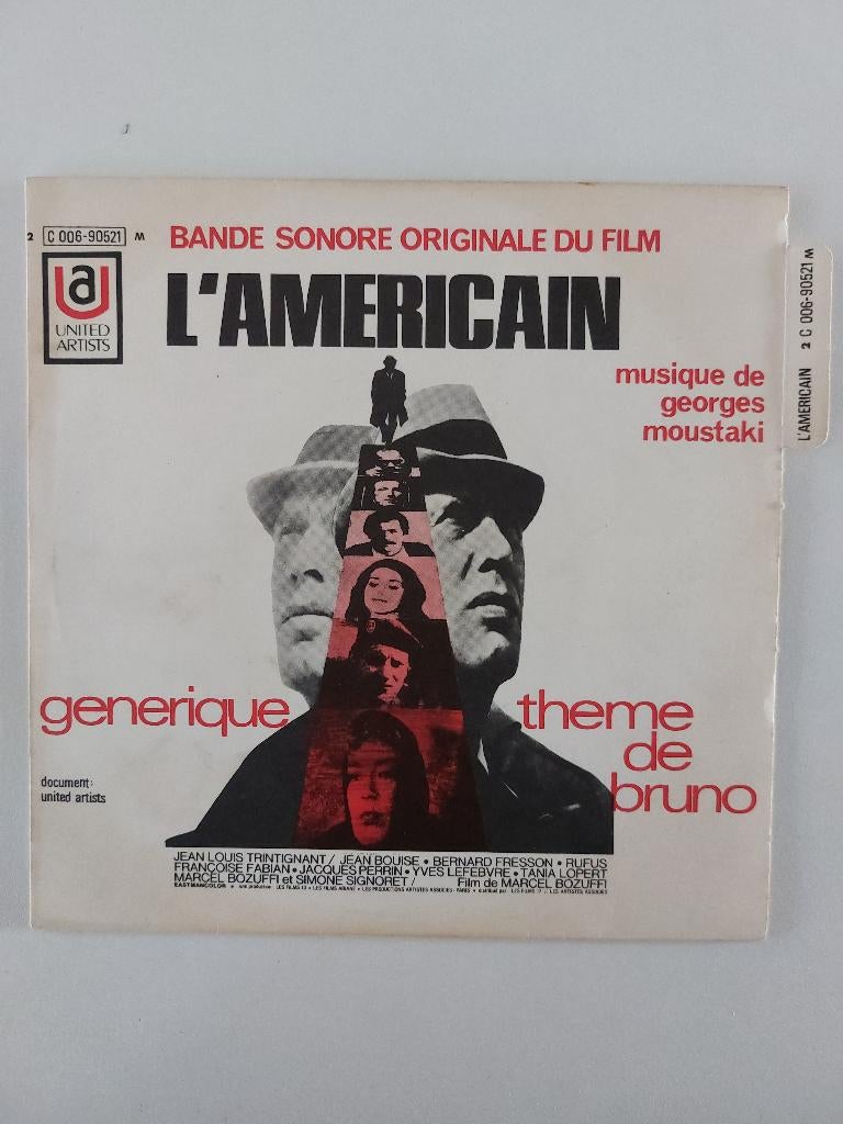 Georges Moustaki - L'Américain (1969) Discogs [r10865388], CD & DVD, Vinyles Singles, Enlèvement ou Envoi, Musique de films et Bande son