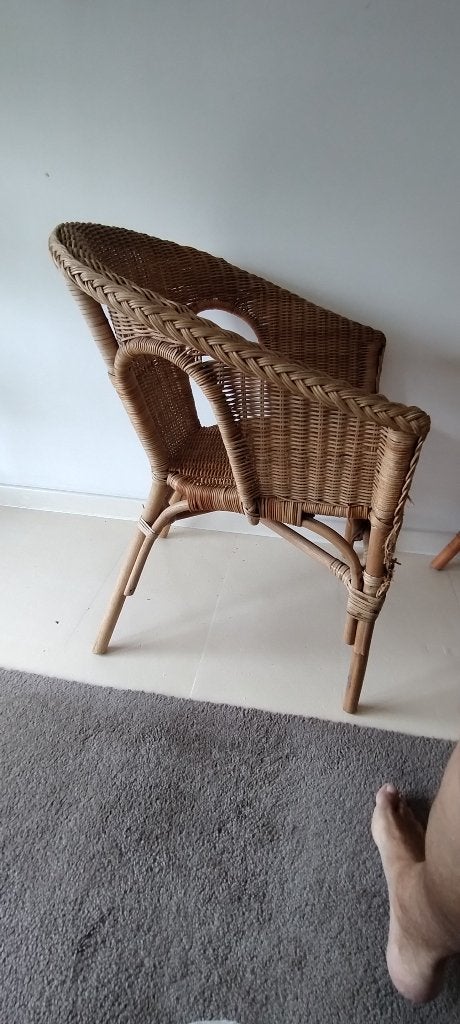 siège en osier, Maison & Meubles, Chaises, Osier ou Rotin, Comme neuf, Brun, Enlèvement