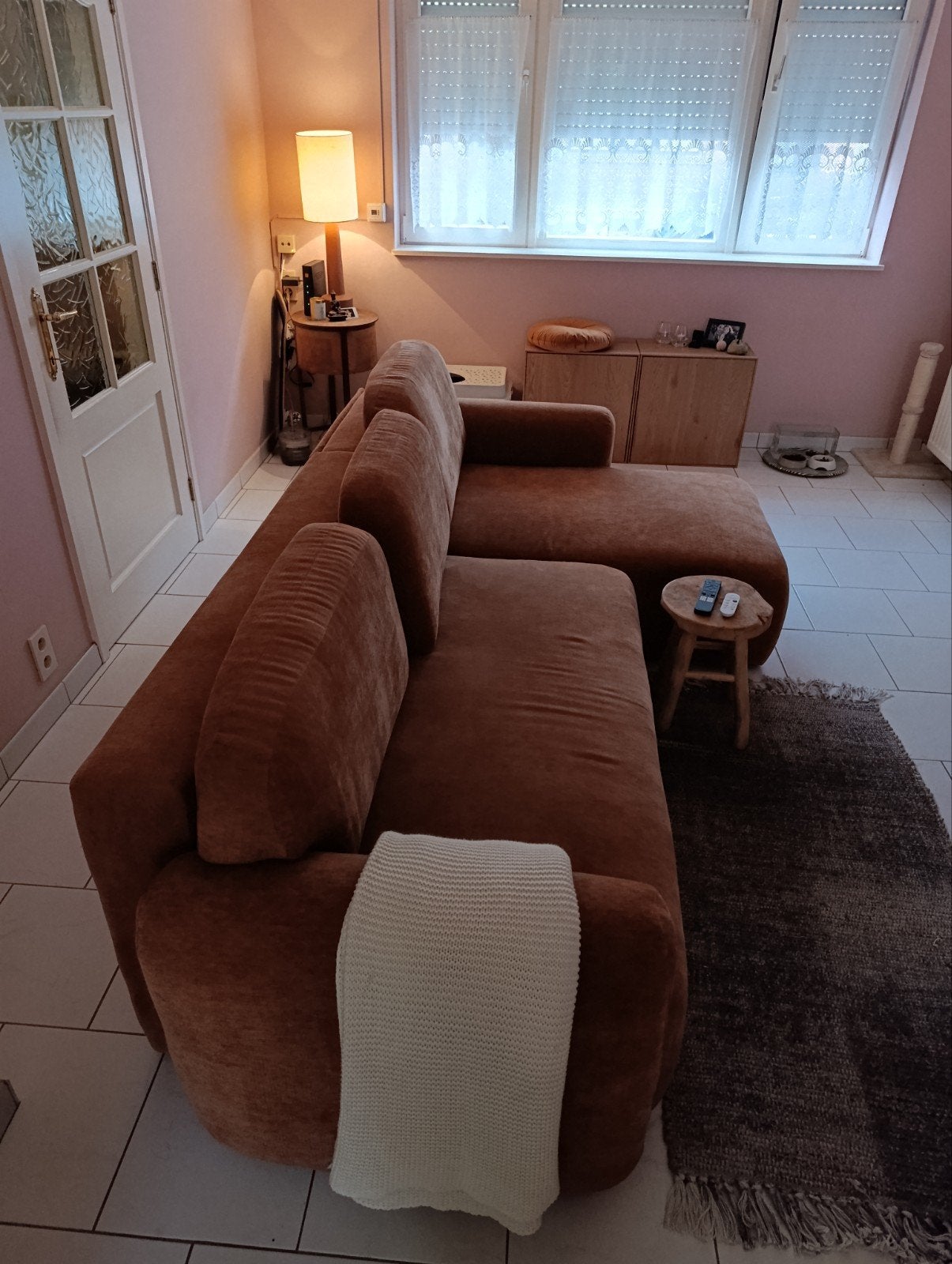 sofa slaapbank, Ophalen, Nieuw, Stof