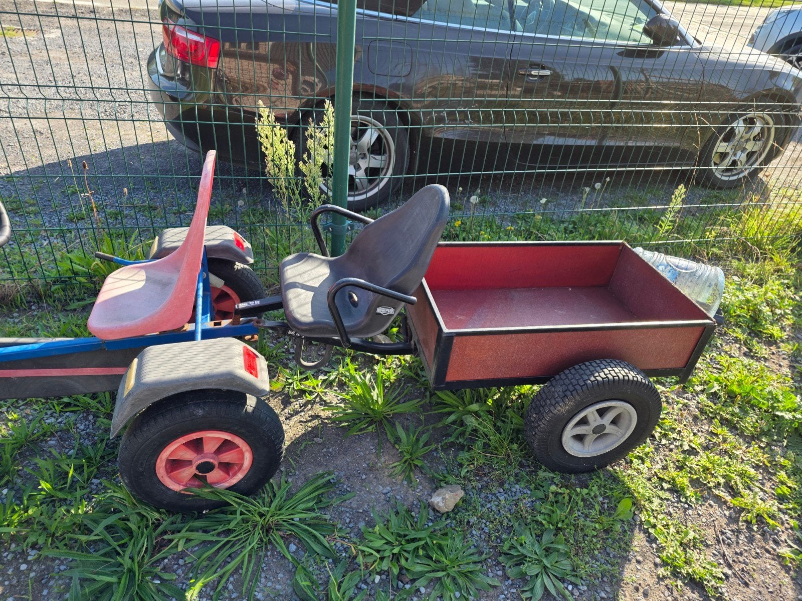 Go cart met aanhangkar en 2 e zit erbij, Kinderen en Baby's, Ophalen