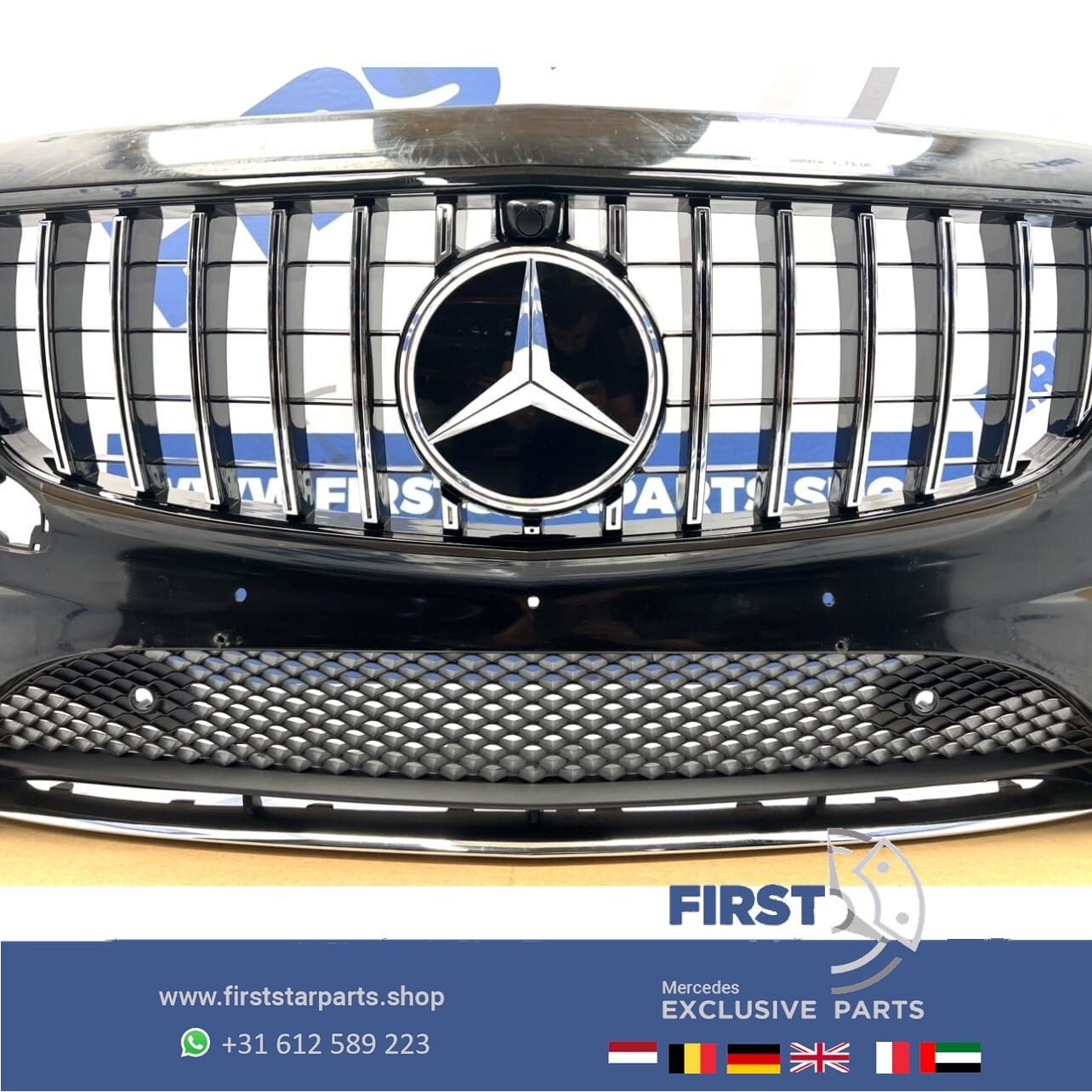 W213 BUMPER AMG E43 VOORBUMPER COMPLEET + GT GRIL Mercedes E, Utilisé, -, Avant, -