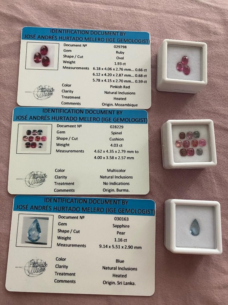 Lot verschillende diamanten en edelstenen, Handtassen en Accessoires, Ophalen of Verzenden, Nieuw