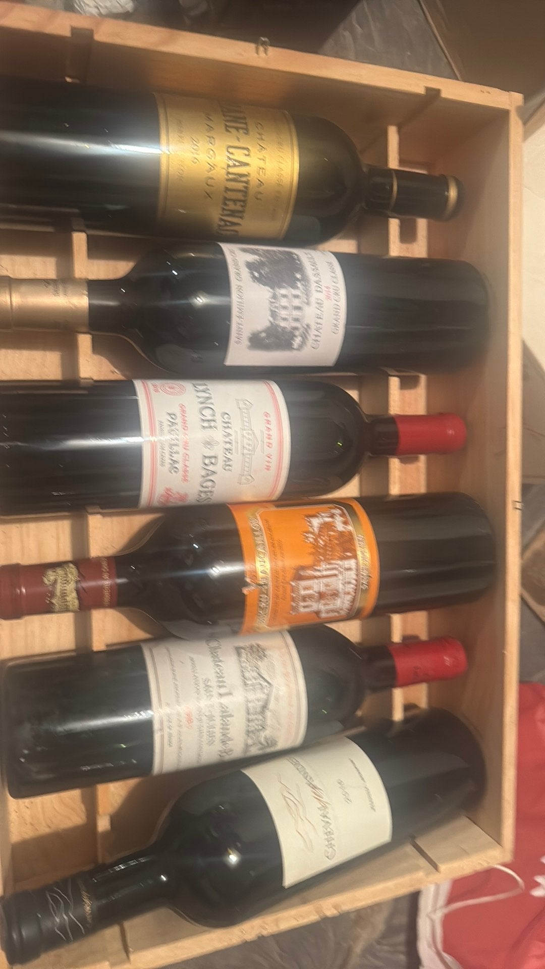 Fantastique caisse de six bouteilles de Grand cru bordelais, Enlèvement ou Envoi, Comme neuf