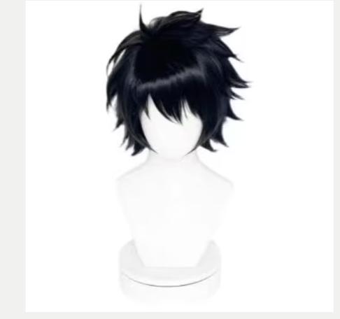 Death Note anime cosplay pruik L van synthetisch haar, Ophalen of Verzenden, Nieuw