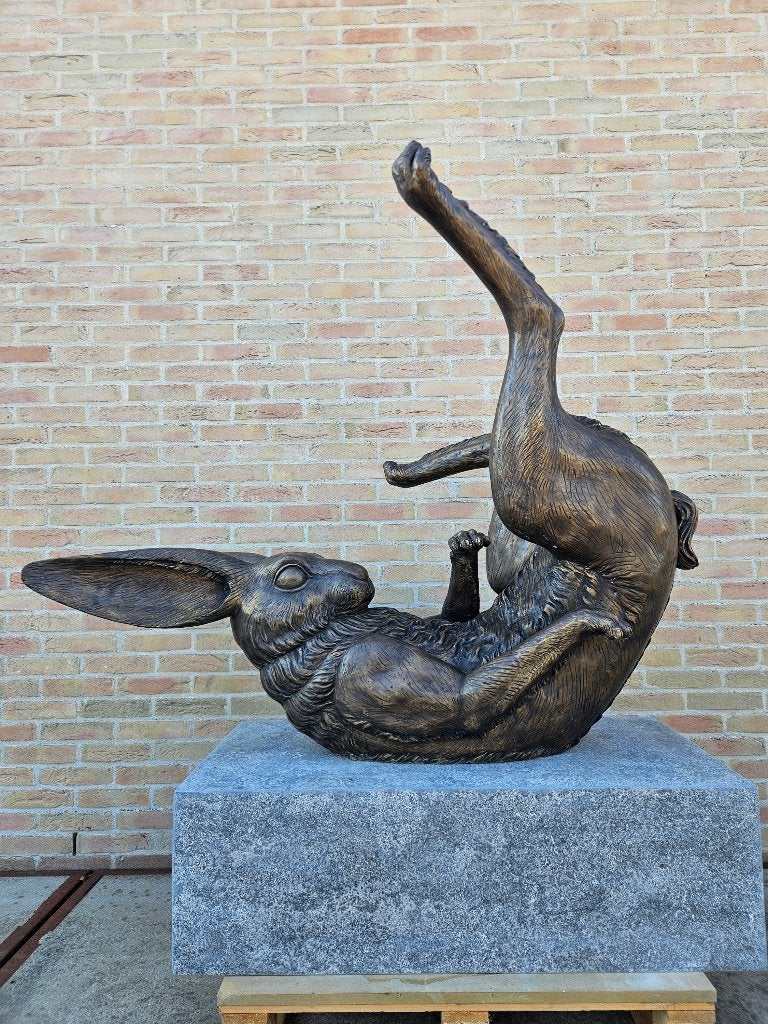 BRONZEN EXCLUSIEF GROOT KONIJN TOPBRONS ZEER BETAALBAAR!!!, Antiek en Kunst, Overige onderwerpen, Ophalen of Verzenden, Brons