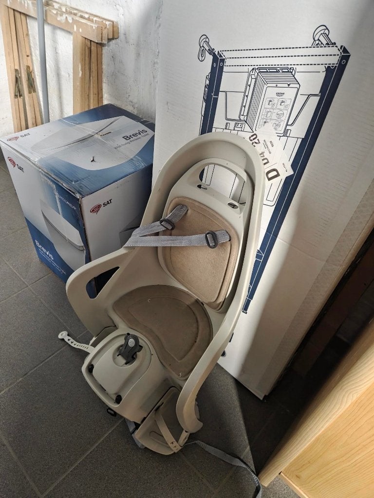 Kinderstoel fiets, Fietsen en Brommers, Fietsaccessoires | Fietsstoeltjes, Ophalen, Achterzitje, 0 t/m 18 kg, Zo goed als nieuw
