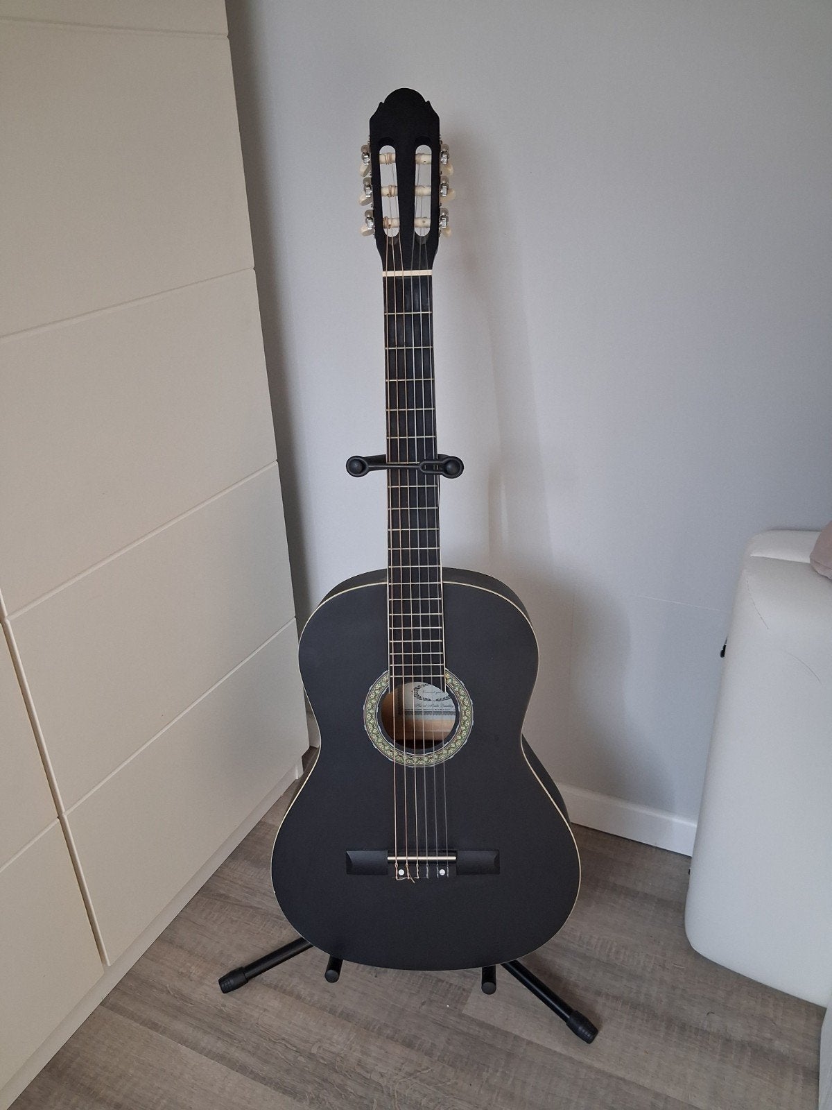 gitaar + houder + gitaar tas, Enlèvement, Comme neuf