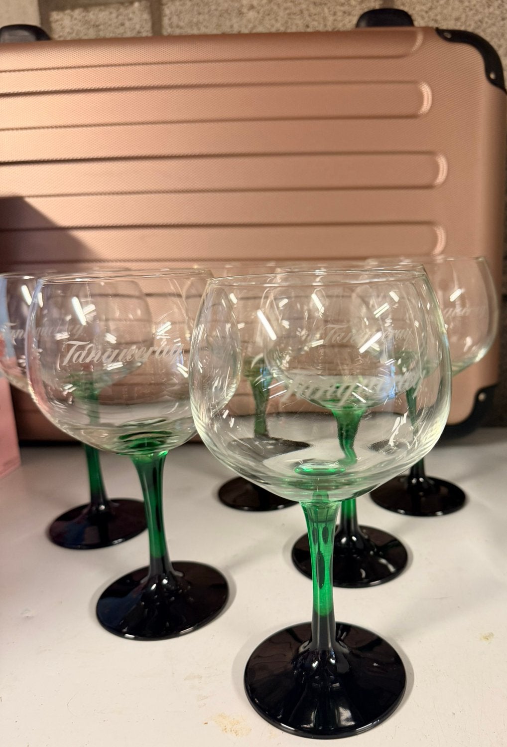 6 verres GIN Tanqueray, Verzamelen, Ophalen, Zo goed als nieuw