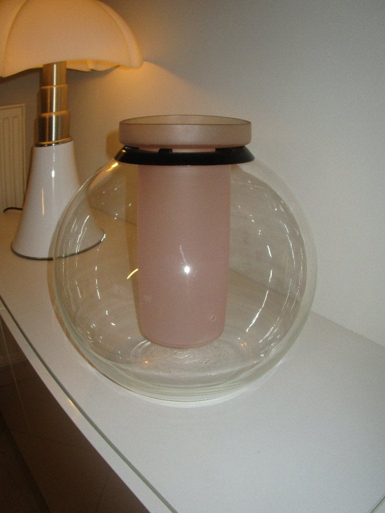 Giannifranco Frattini , vaas SFERA, Ophalen, Transparant, 30 cm, Glas