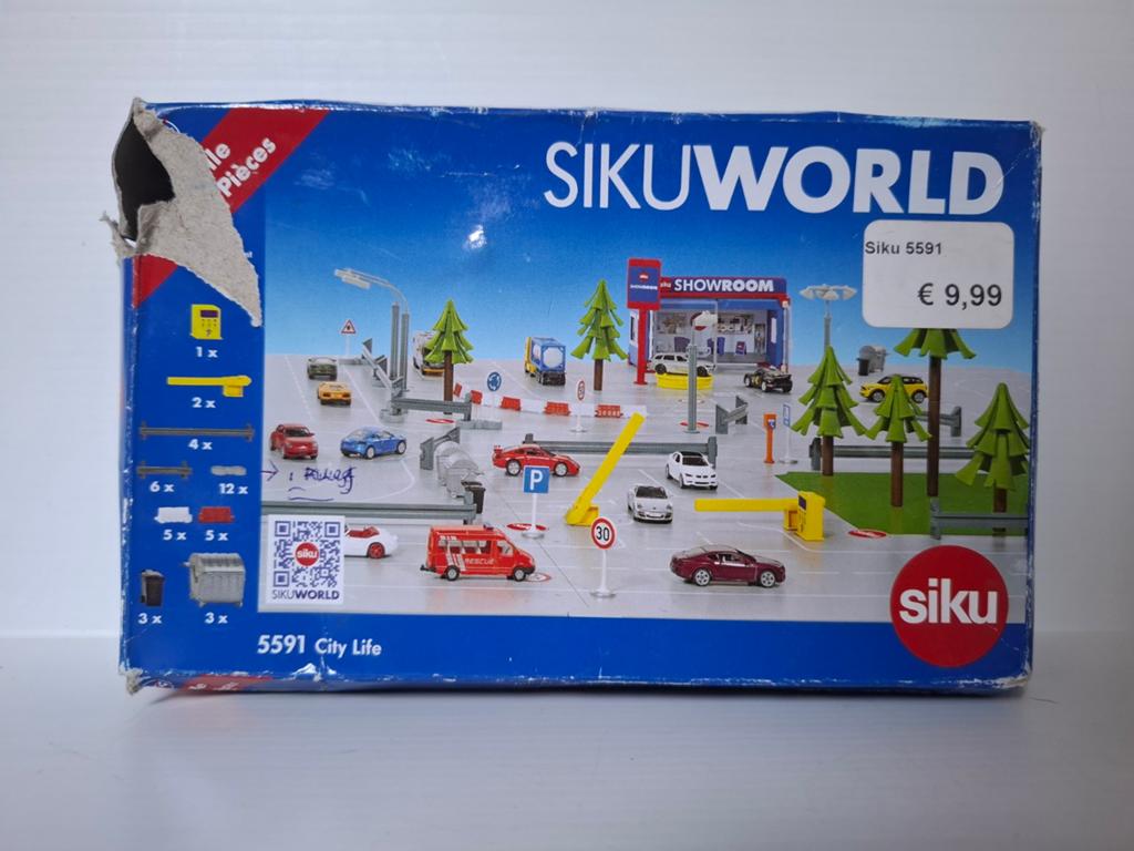Siku Sikuworld set 5591 City Life met accessoires, Ophalen of Verzenden, Gebruikt