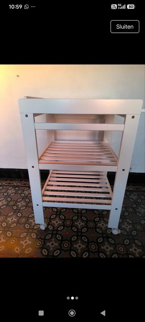 Luiertafel, Ophalen