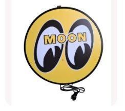 Lampe de décoration murale Moon Eyes pour garage et salle, Enlèvement ou Envoi, Neuf, Table lumineuse ou lampe (néon)