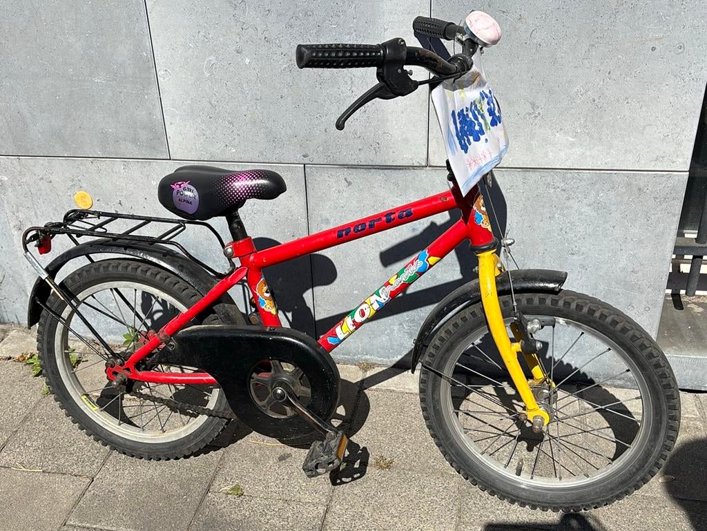 Kinder fiets - 14” 4-6 jaar, Enlèvement, Utilisé, Frein sur jante, Moins de 16 pouces