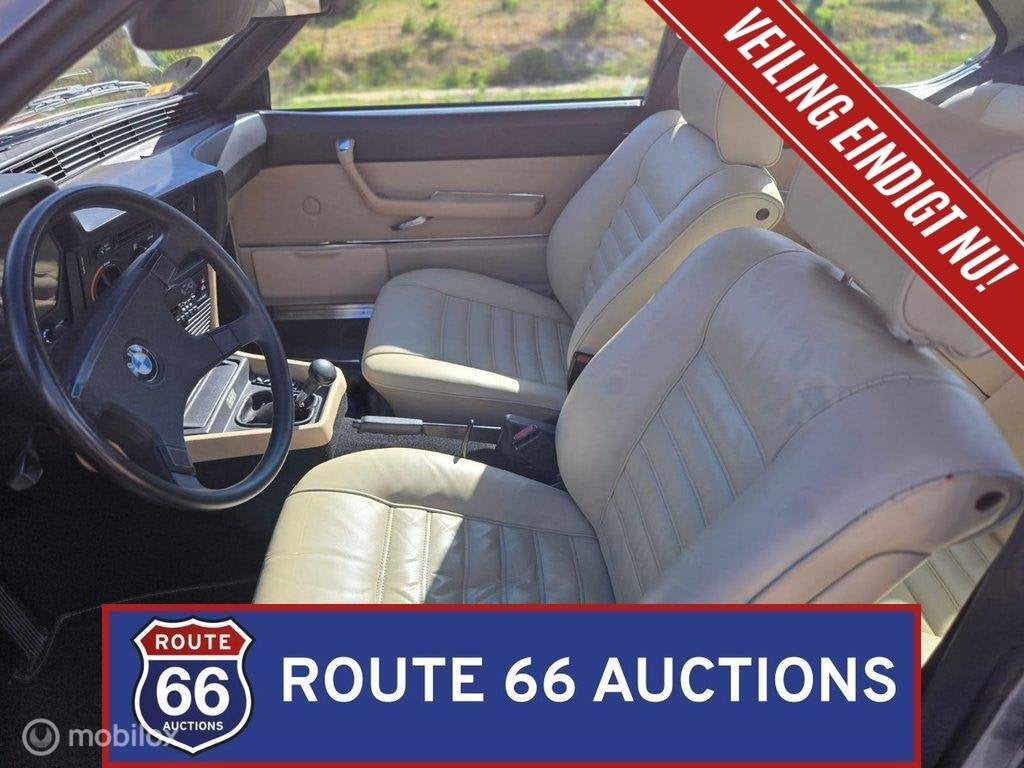 BMW 635 CSi | 1980 | Route 66 Auctions, Auto's, Oldtimers, Zwart, Bedrijf, Handgeschakeld, Overige carrosserie