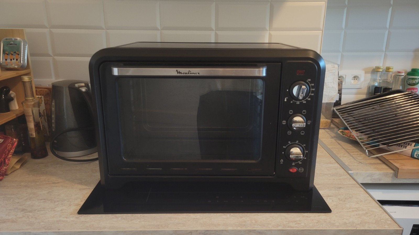 Four Moulinex Optimo 39 L OX485810 – tournebroche – très bon, Moins de 45 cm, Enlèvement, Utilisé, Air chaud