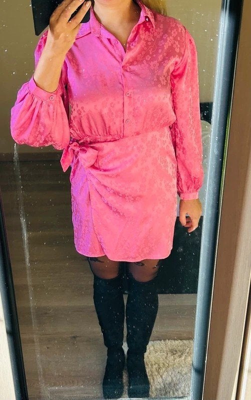 Roos nieuw kleedje Ydence, Maat 38/40 (M), Nieuw, Roze, Boven de knie