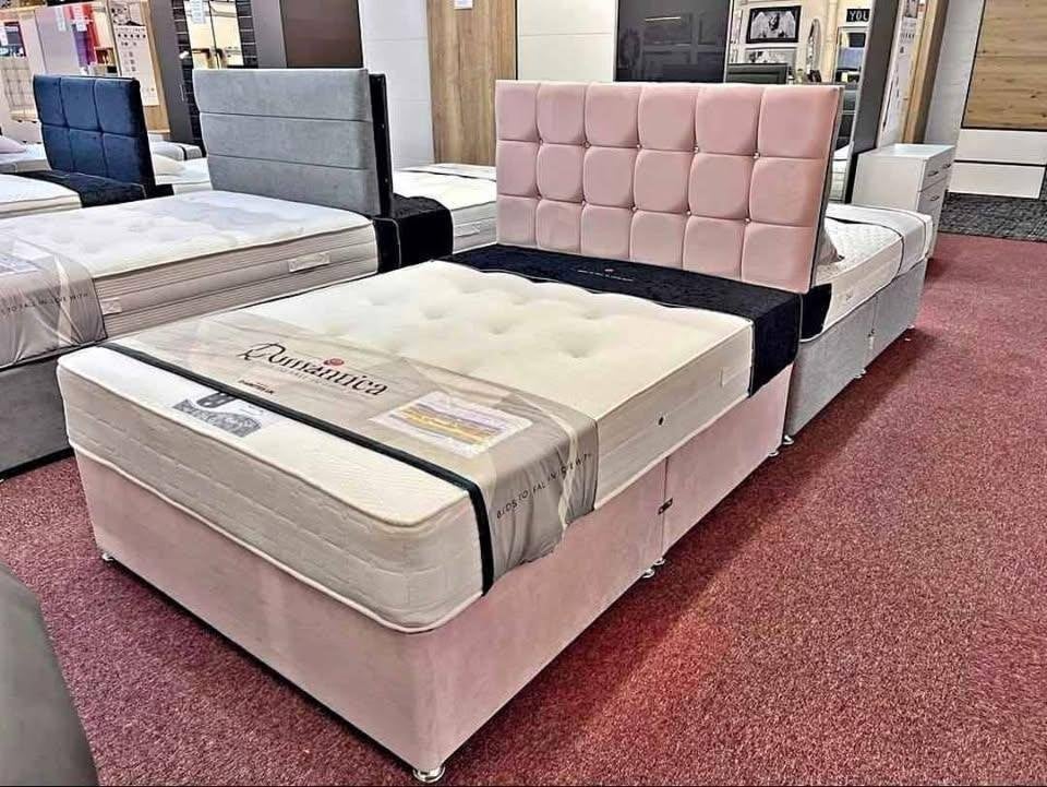Bed en matras set – Alle kleuren leverbaar, Envoi, Neuf, Deux personnes, Autres couleurs