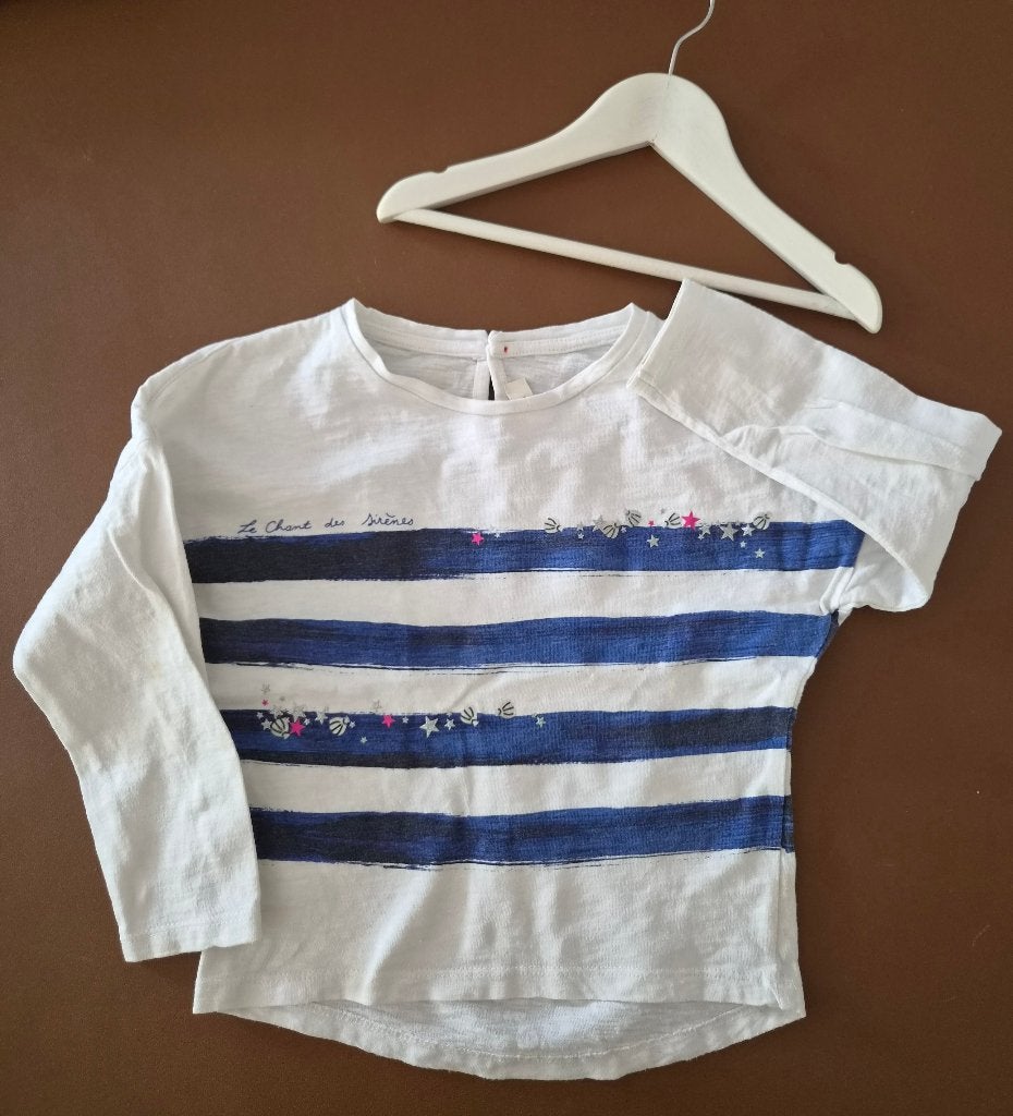 T-shirt manches longues CATIMINI 5 ans (110 cm), Enfants & Bébés, Catimini, Chemise ou À manches longues, Comme neuf, Enlèvement