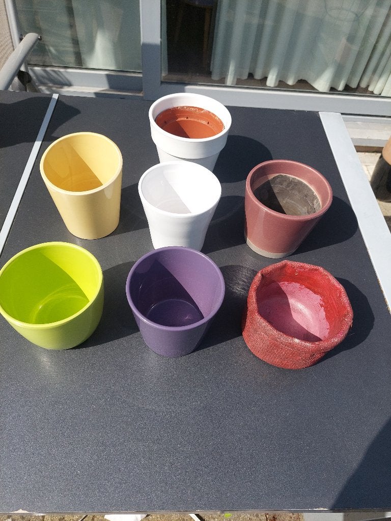 bloempotten, cache pot allerlei, Ophalen
