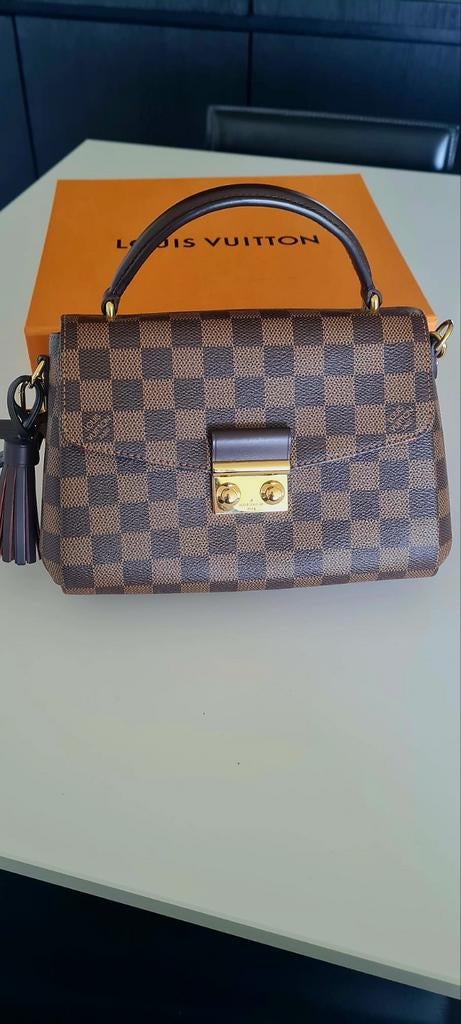 Louis Vuitton Croisette Damier Ebène — Excellent état — Avec, Enlèvement ou Envoi, Comme neuf, Sac à main
