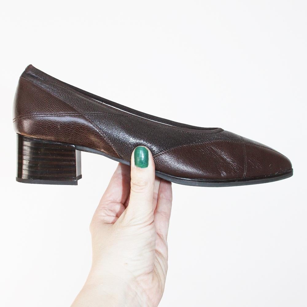 Escarpins en cuir Helioform Elegance s17 (taille8J/42) €40,-, Neuf, Escarpins, Brun, Helioform Elegance